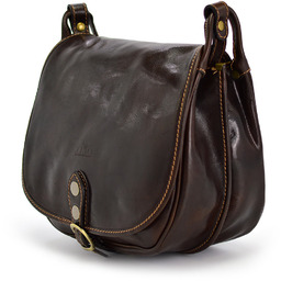 Elegancka klasyczna damska skórzana listonoszka