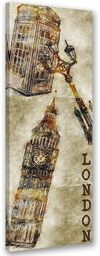 Obraz na płótnie, Big Ben w Londynie 30x90