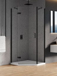 NEW TRENDY K-0665 Kabina prysznicowa NEW AZURA BLACK