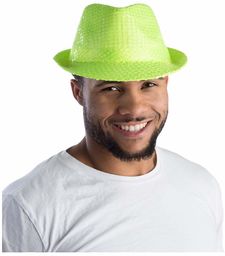 Dress Up America Cekinowy kapelusz Fedora