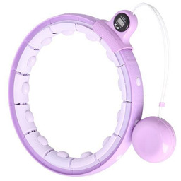 FH02 VIOLET HULA HOP Z OBCIĄŻNIKIEM + LICZNIK