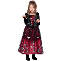 Smiffys Luksusowy kostium wampirzycy, świecąca sukienka, kostium