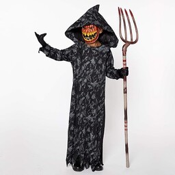 Amscan 9902816 kostium dziecięcy Sensenmann, szlafrok z kapturem,