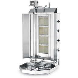 KEBAB GAZOWY PROFI LINE 12kW, 4 PALNIKI 470x550x1150