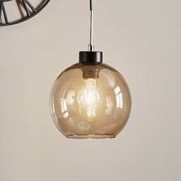 Lampa wisząca szklana Gota Luminex, możliwość ściemniania, przezroczysty