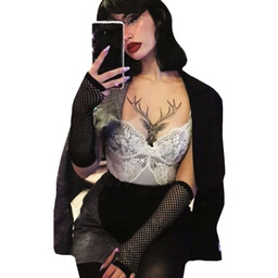 Rękawiczki KABARETKI damskie MITENKI bez palców SIATKA DŁUGIE