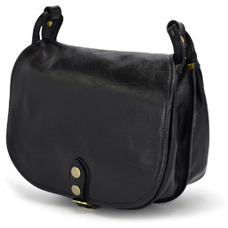 Elegancka klasyczna damska skórzana listonoszka