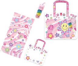 Ręcznik plażowy w torbie, kwiatki