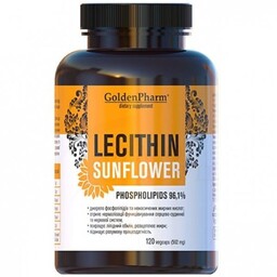 Lecytyna słonecznikowa 562 mg, Goldenpharm, 120 kapsułek