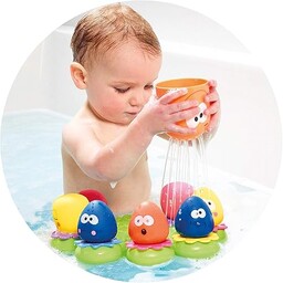TOMY Toomies Octopals Number Sorting Baby Bath Toy,