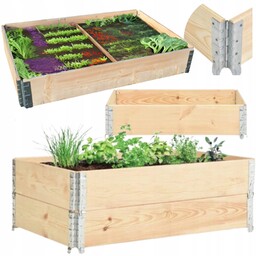Warzywniak 2 szt Zielnik Inspekt 120x80cm Drewniany