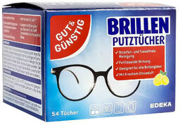 Brillen Putztuchen, chusteczki do okularów, 54 sztuki