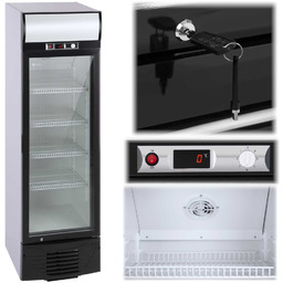 Lodówka chłodziarka szafa chłodnicza na napoje przeszklona 2-8C