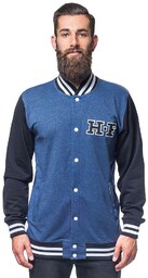 bluza męska HORSEFEATHERS QUARTERBACK SWEATSHIRT (heather navy/black)