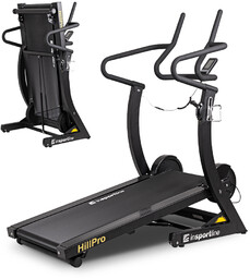 Składana Profesjonalna bieżnia treningowa bezsilnikowa inSPORTline Hill Pro