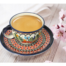 Filiżanka i Spodek Ceramika Bolesławiec Gatunek 2 V