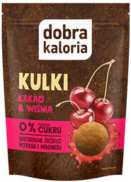 Dobra Kaloria Kulki, kakao & wiśnia, bez dodatku