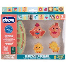 CHICCO Zabawka My Wood Friends Rodziny z farmy