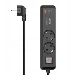 Listwa zasilająca Hama Usb 65W Schuco 2 gniazda
