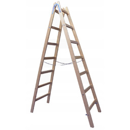 Drabina drewniana 2x7 stopni rozstawna malarska Standard