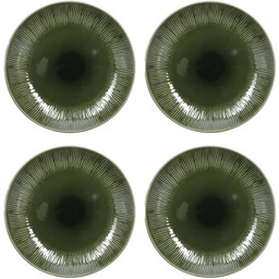 Mikasa Jardin 4-częściowy zestaw talerzy obiadowych, zielony, serwis