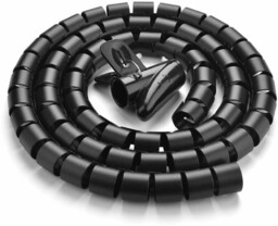 Organizator kabli w tubie UGREEN LP121, 1,5m (czarny)