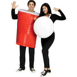 Fun World Beer Pong Couple Adult Costume, One