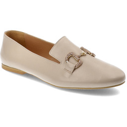 Karino Beżowe Półbuty Modne Obuwie Damskie Na Płaskim