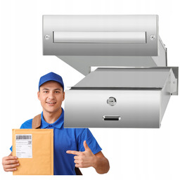 Skrzynka Na Listy Dwustronna Do Wmurowania Wrzutnik Nierdzewna