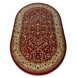Dywan ROYAL ADR owal wzór 1745 bordo 150x250