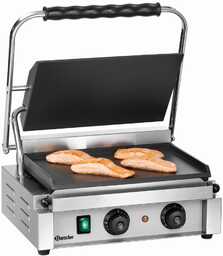 Bartscher Grill kontaktowy pojedyńczy żeliwny, płyta gładka, 360