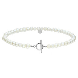 Choker perły z zapięciem toggle ze stali szlachetnej