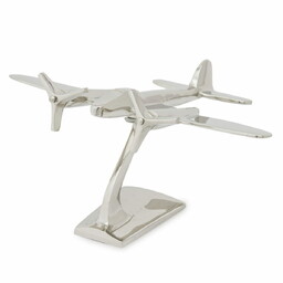 Figurka dekoracyjna samolot metalowa replika 120037