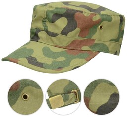 Texar Czapka Polowa Rip-Stop z Regulacją PL Camo