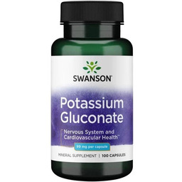 Swanson - Potas (Glukonian), 99mg, Suplement diety, 100