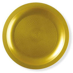 Talerze złote plastikowe HoReCa deserowe