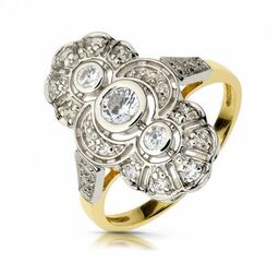 Pierścionek złoty model PB274