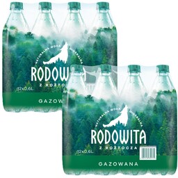 Woda mineralna RODOWITA z Roztocza gazowana 24x 0,6