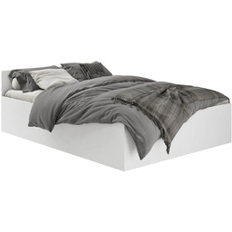 Edinos Białe łóżko z podnoszonym stelażem i materacem