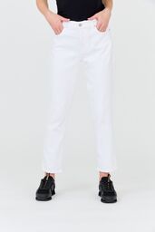 7 FOR ALL MANKIND Białe jeansy damskie Josefina