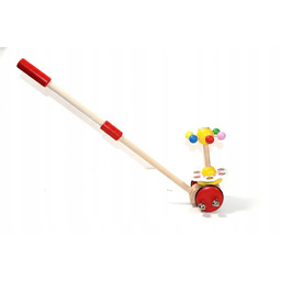 KOLOROWY PCHACZ KARUZELA NA SPACER NA KIJU DREWNIANA