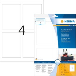 Herma 8882 Etykiety na butelki A4 druk Atramentowy