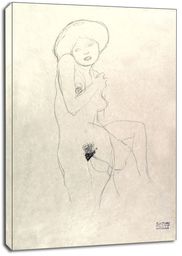 Standing Nude, Gustav Klimt - obraz na płótnie