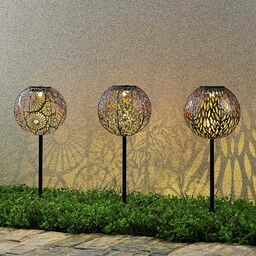 Lindby Vilani lampa solarna LED 3 szt.