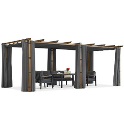 Pergola tarasowa Barbados 3x6 m z zasłonami Garden