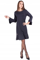 Sukienka Elegancka Plus Size Pogrzeb Zaloba