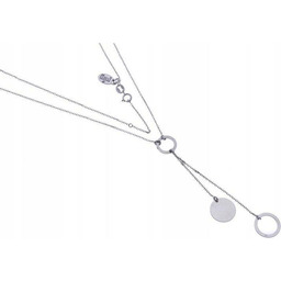 Srebrny naszyjnik 925 oponki i blaszka 2,71g idealny