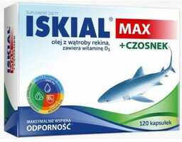 Iskial Max + Czosnek - 120 kapsułek