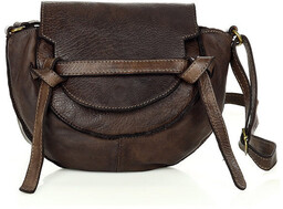 Marco Mazzini Torebka listonoszka skórzana saddle bag brąz