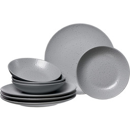 Serwis stołowy Kitwe, 8-częściowy, szary